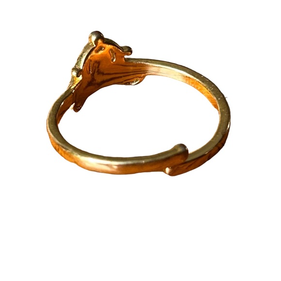 Disney Carriage Gold Tone Adjustable Ring Cinderella Princess - Picture 6 of 8